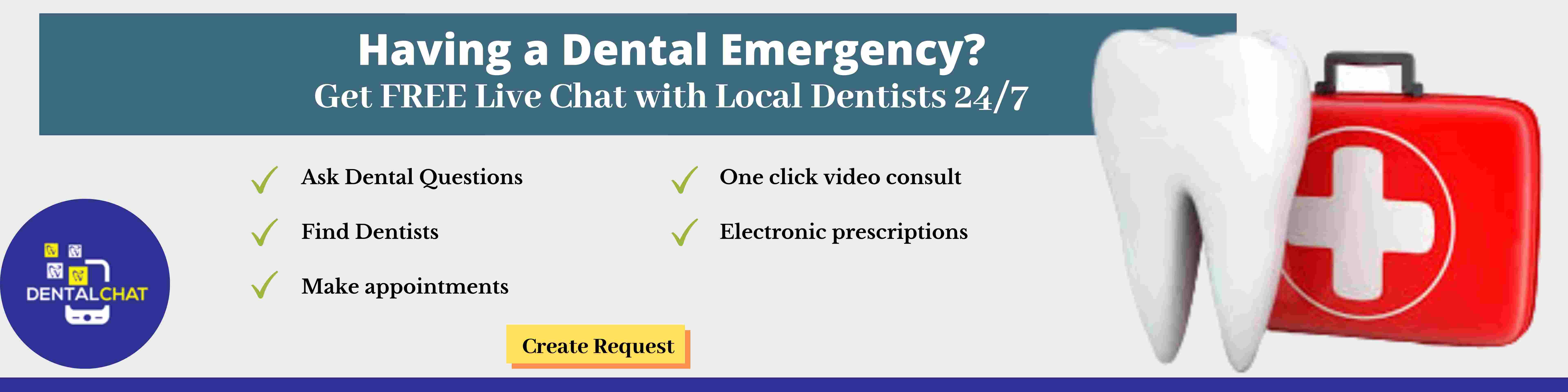 Emergency tele dentistry help online, local best emergency dentists questions